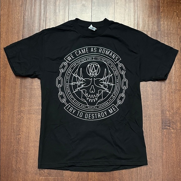 We Came As Romans Black Graphic Tee, 100% Cotton, Size Large, NWOT - Picture 1 of 9